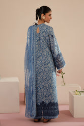 Kalina | 3PC Unstitched Suit Embroidered Lawn Floral Charm By Afrozeh